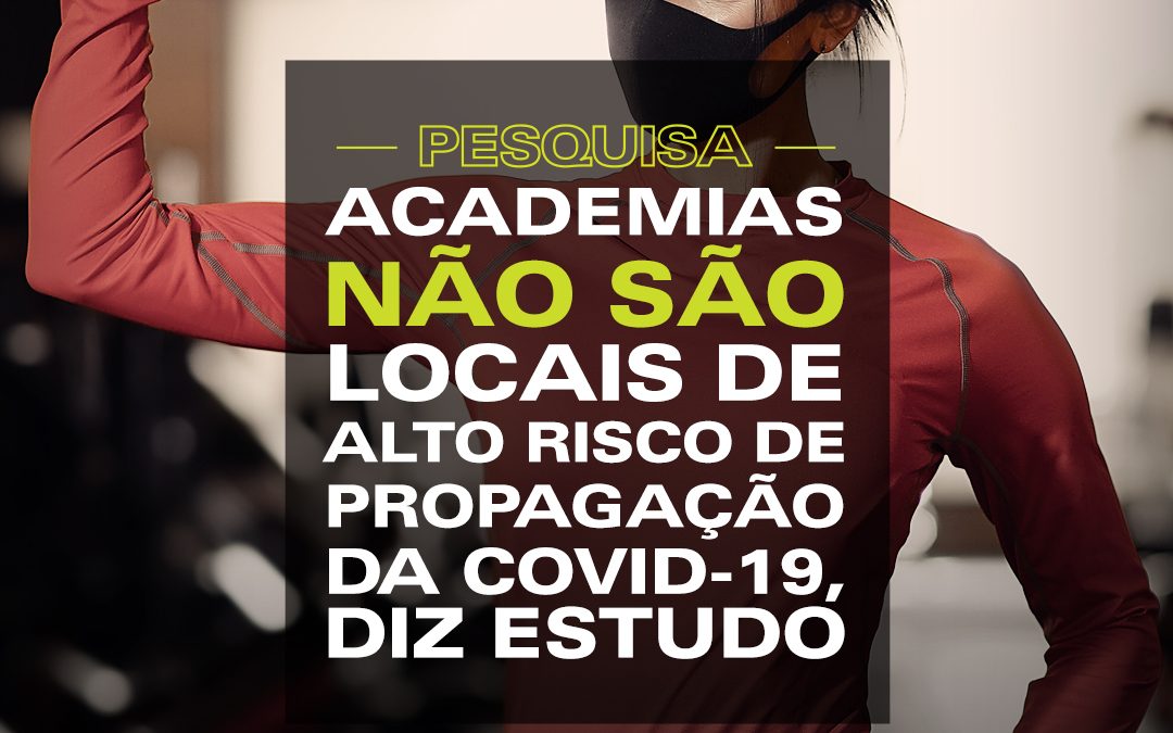 Pesquisa – Academias não são locais de alto risco para Covid 19