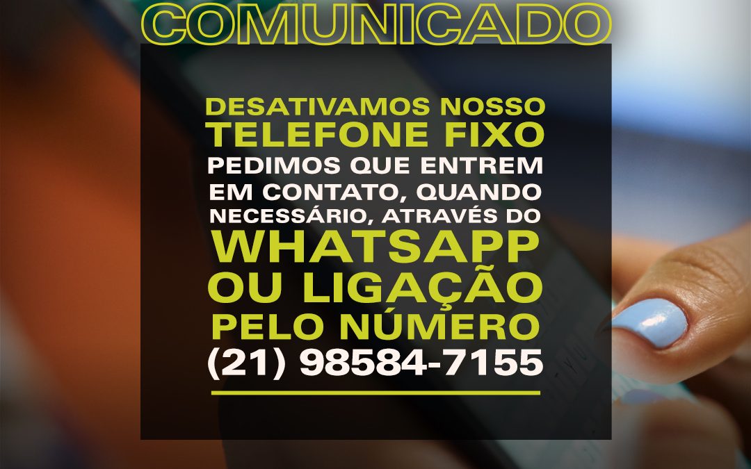 Comunicado – Telefone Fisiomaster