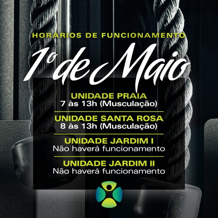 Horários no 1º de Maio